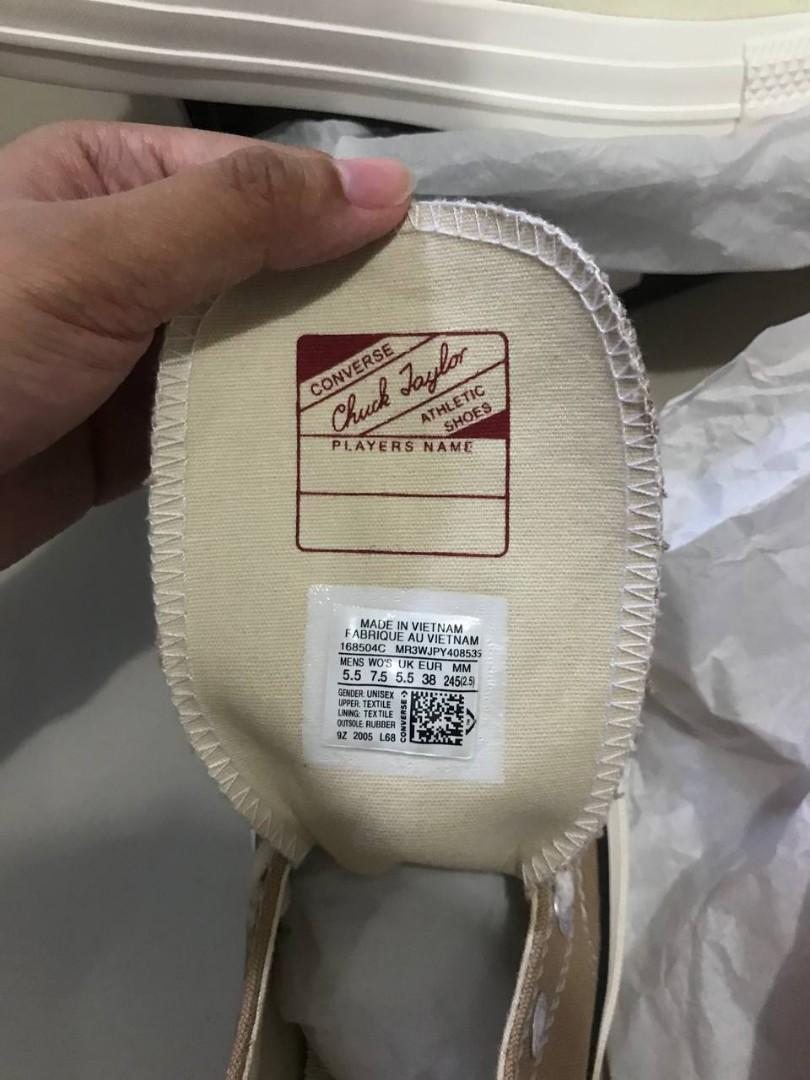 Tag size clearance converse 70s