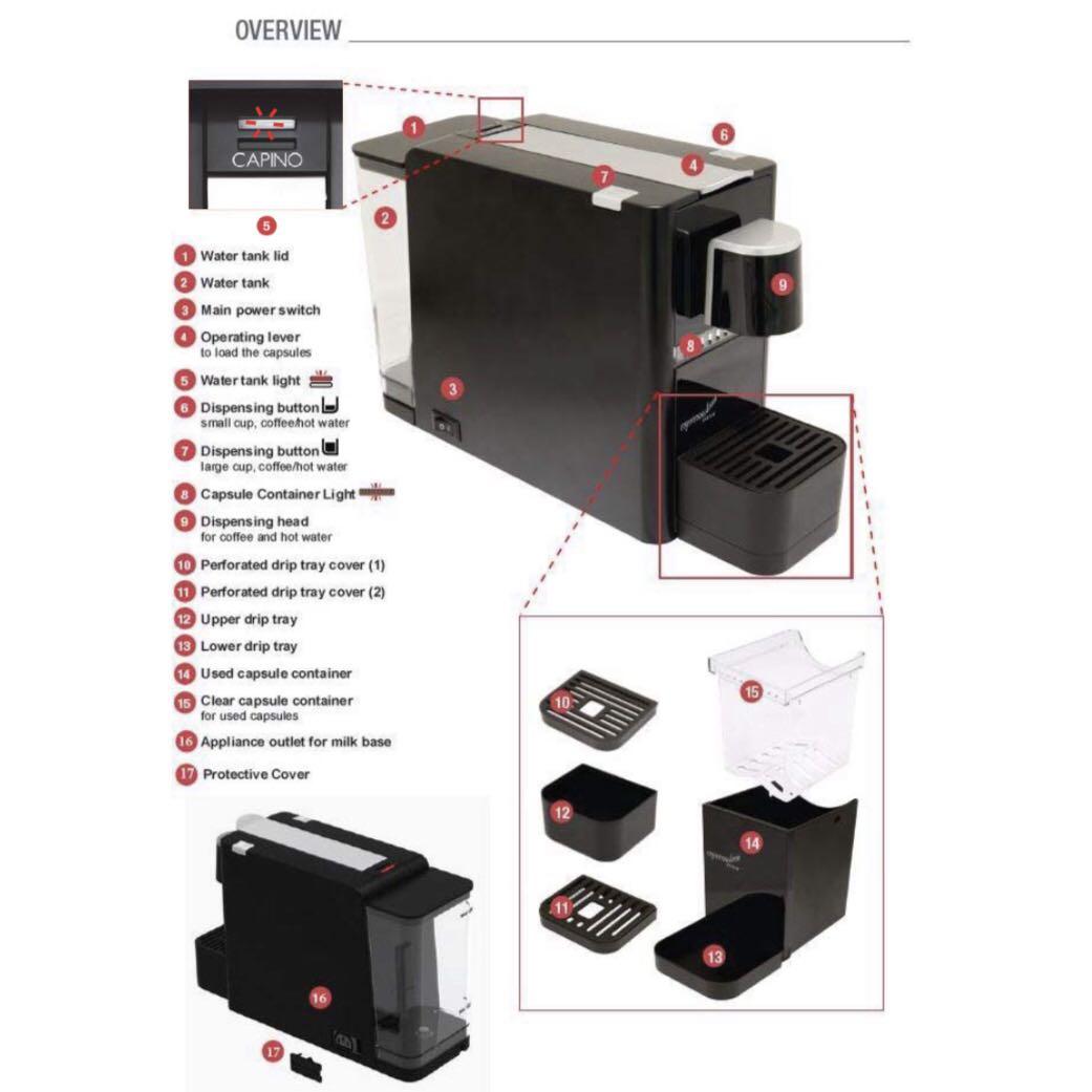 Espressotoria Capino Espresso Machine (Capsule Machine by Vittoria), TV