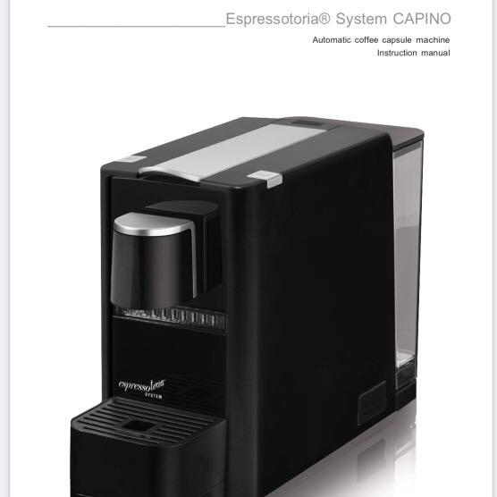 Espressotoria Capino Espresso Machine (Capsule Machine by Vittoria), TV