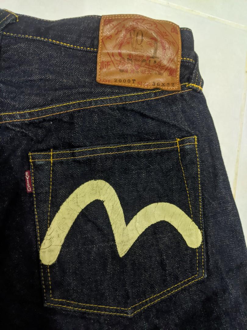 Evisu jeans no 1 special selvedge, Men's Fashion, Bottoms, Jeans