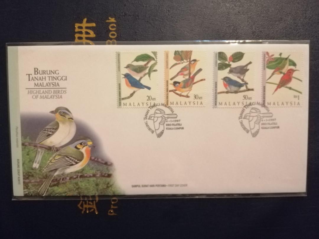 Fdc Malaysia 1997 Burung Tanah Tinggi 4v Stamps Cover Antiques Stamps On Carousell
