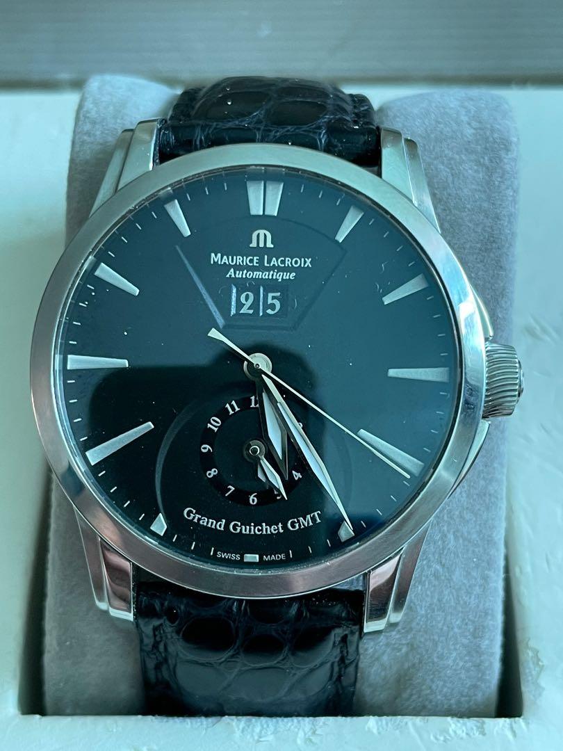 Maurice Lacroix Pontos Grand Guichet GMT Dual Time Zone Automatic Steel 40mm
