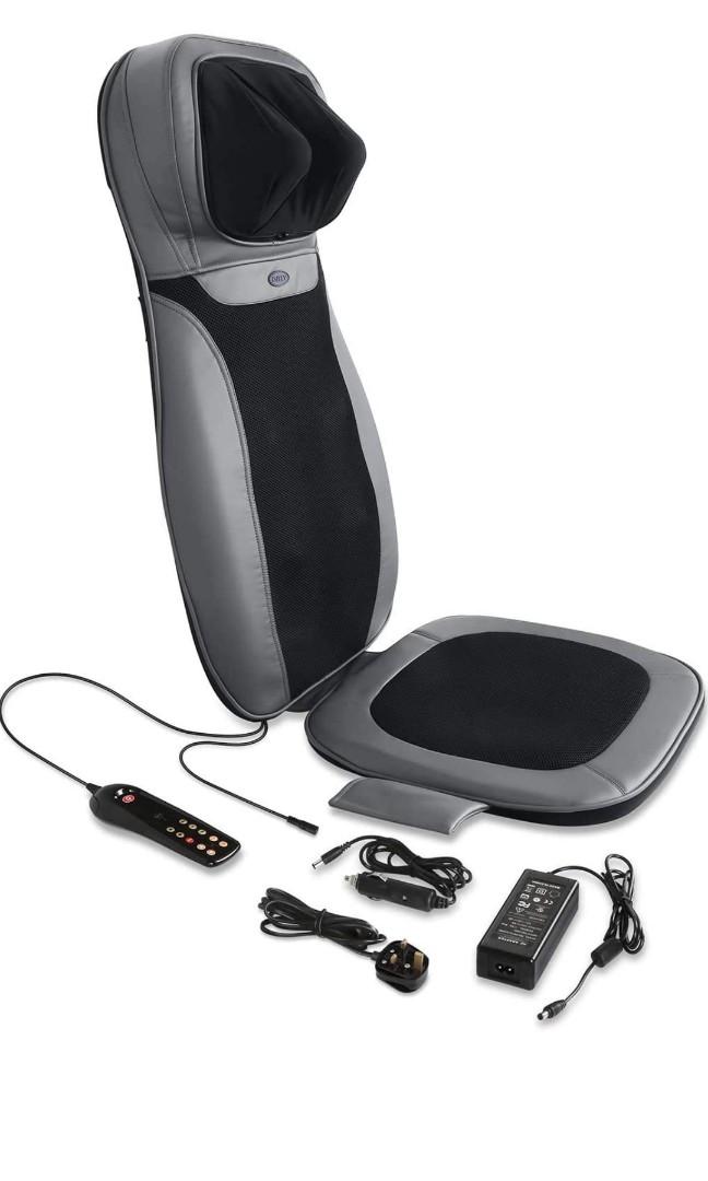INTEY Shiatsu Massage Chair Pad Acupressure therapy Back Massager