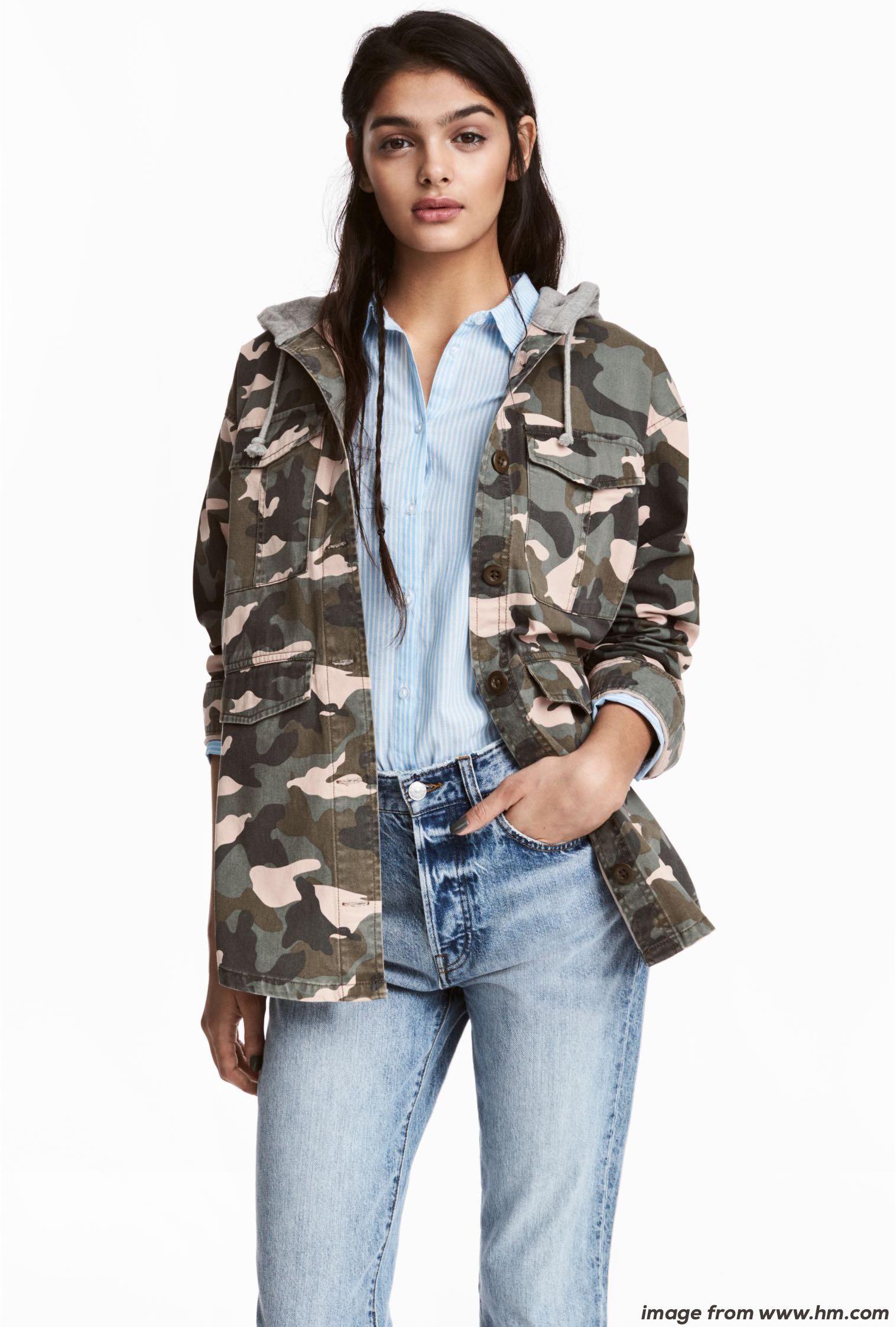 Camo jacket womens h&m online