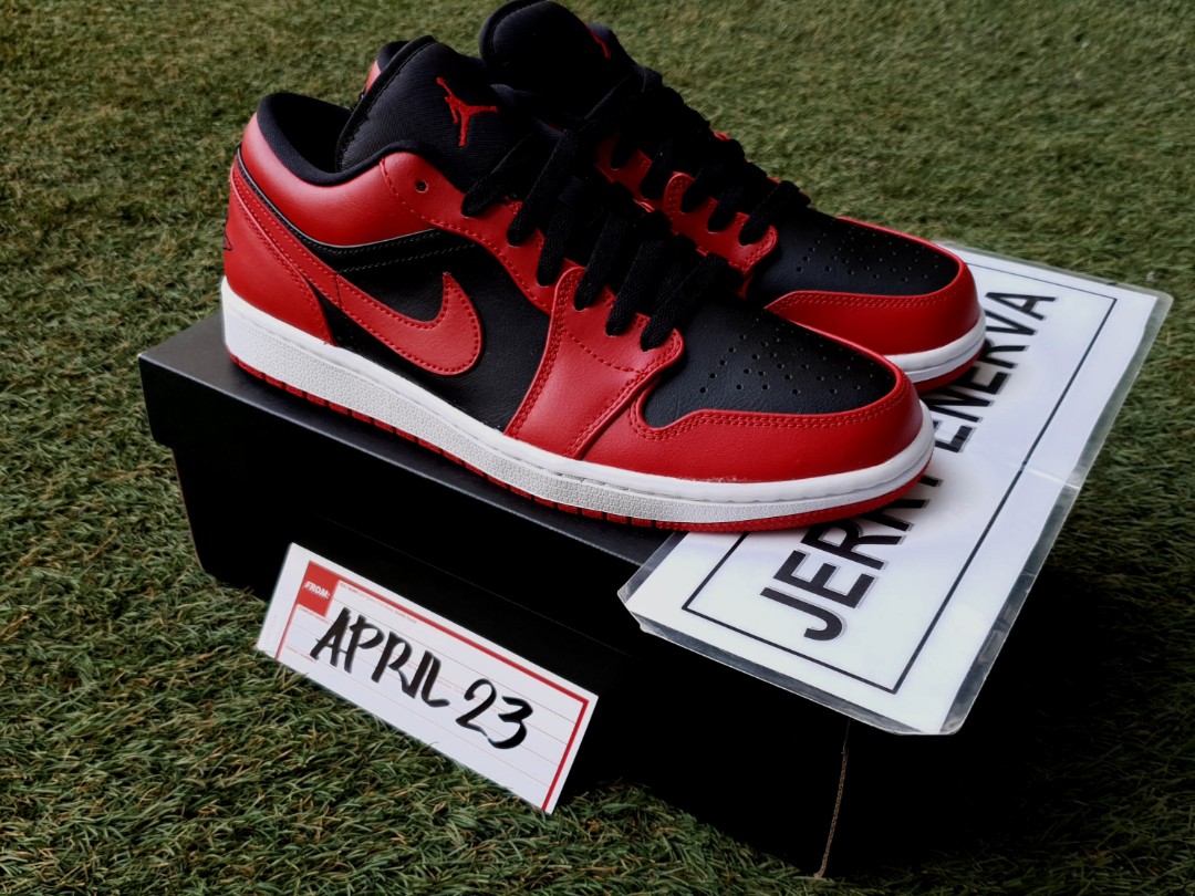 Jordan 1 Low Banned, Men's Fashion, Footwear, Sneakers on Carousell