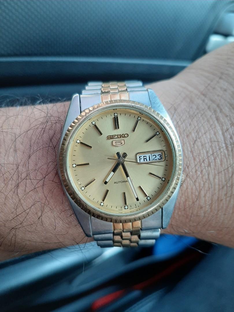 June 2003 Seiko 5 Automatic Datejust Homage Two Tone Men's, Men's Fashion,  Watches & Accessories, Watches on Carousell