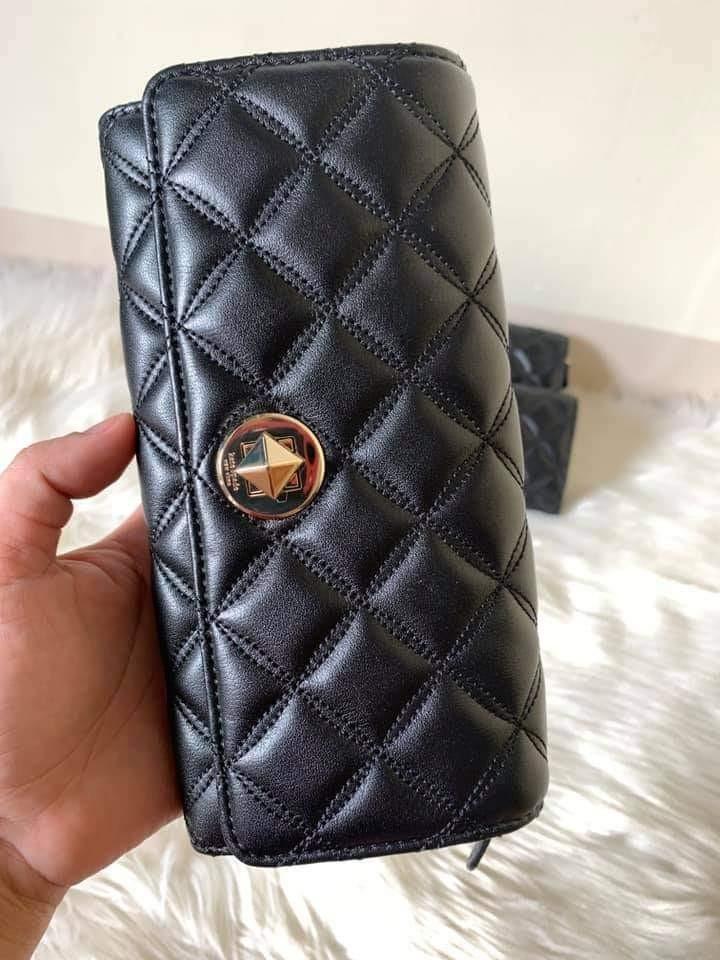 Kate spade natalia 2025 large flap turnlock wallet