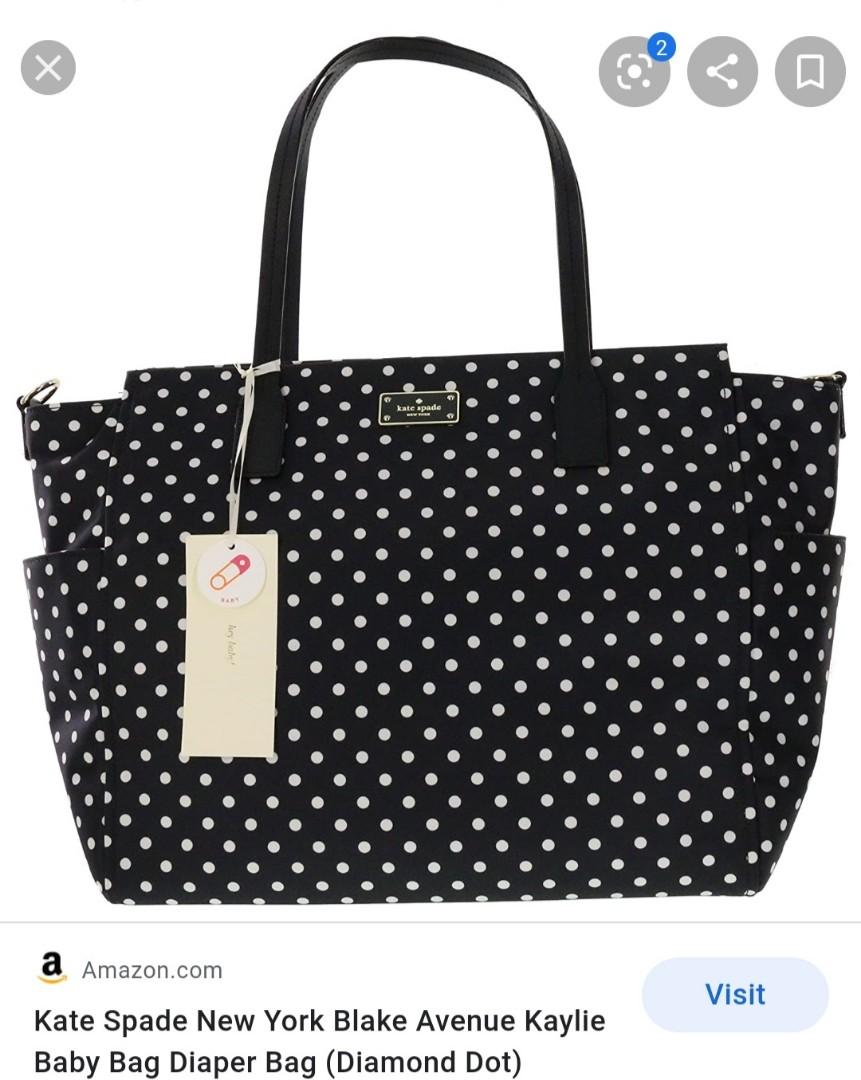 Kate spade polka dot diaper bag clearance