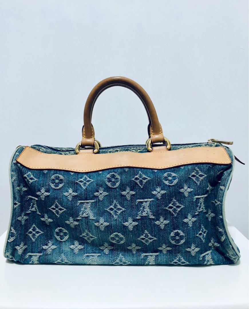 Louis Vuitton Denim Monogram Top Handle Neo Speedy Bag