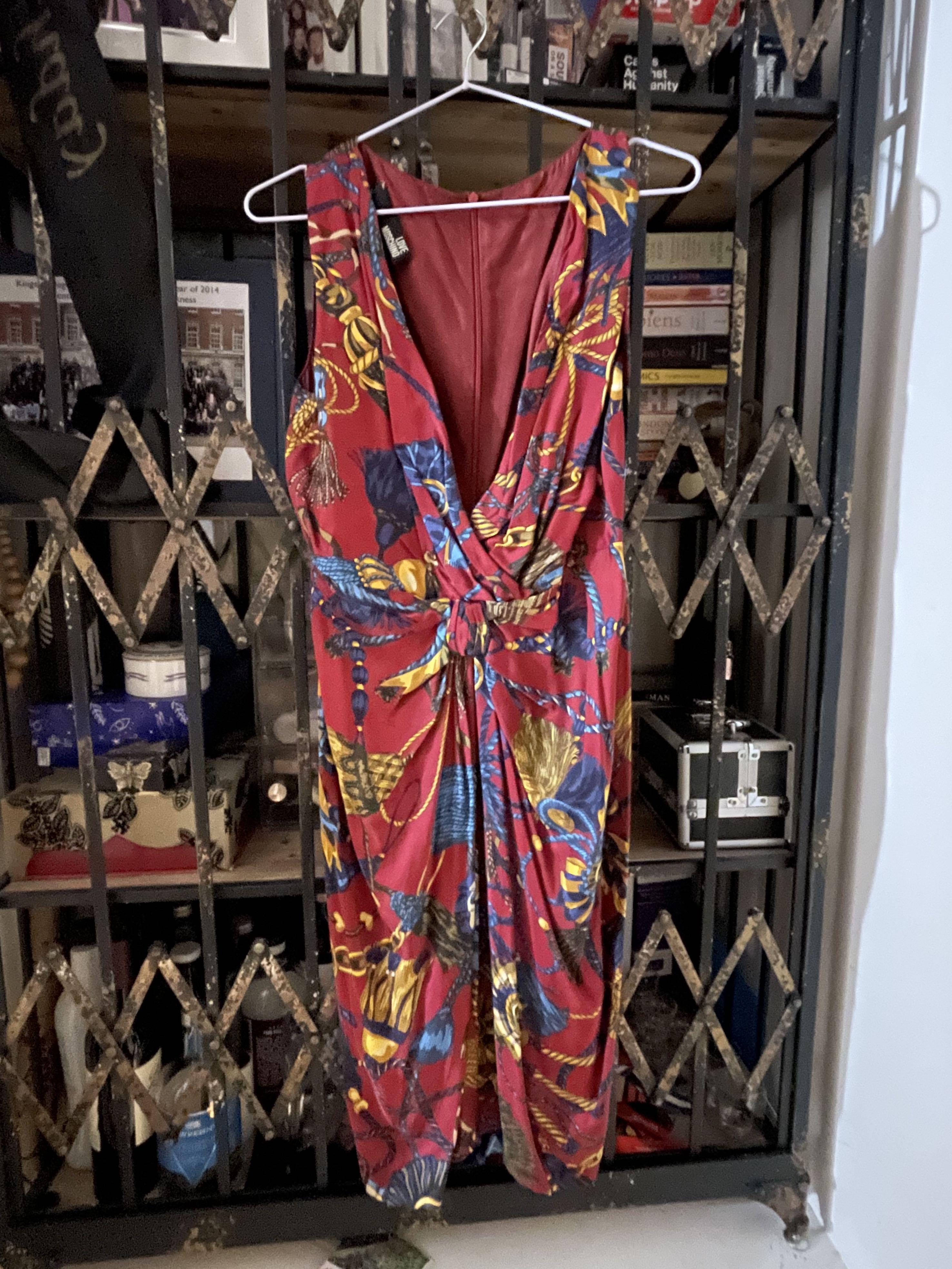 Moschino silk dress cheap