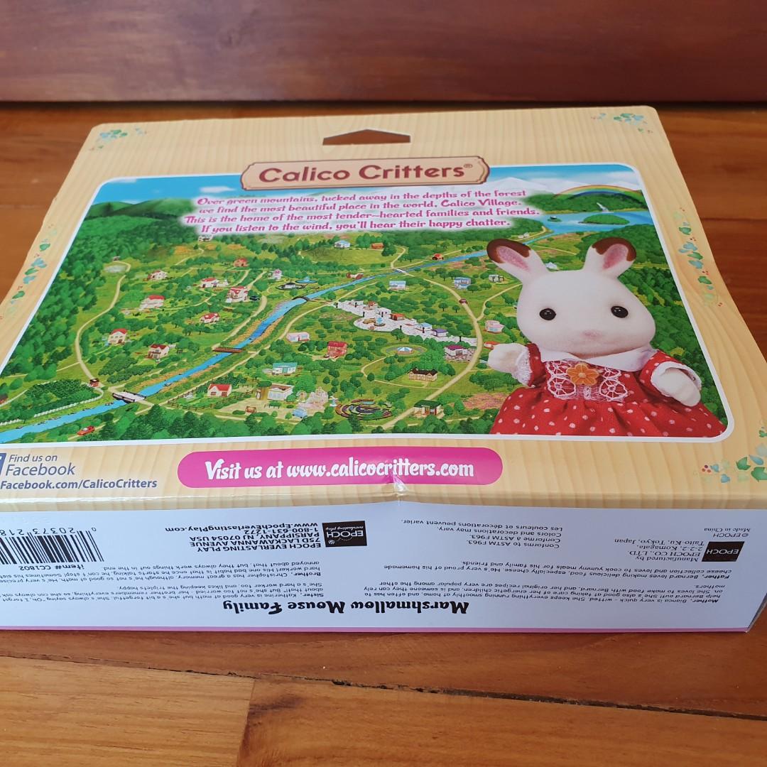 Calico Critters Marshmallow Mouse Family