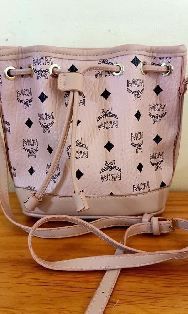 Mcm pink sling bag, Women's Fashion, Bags & Wallets, Cross-body