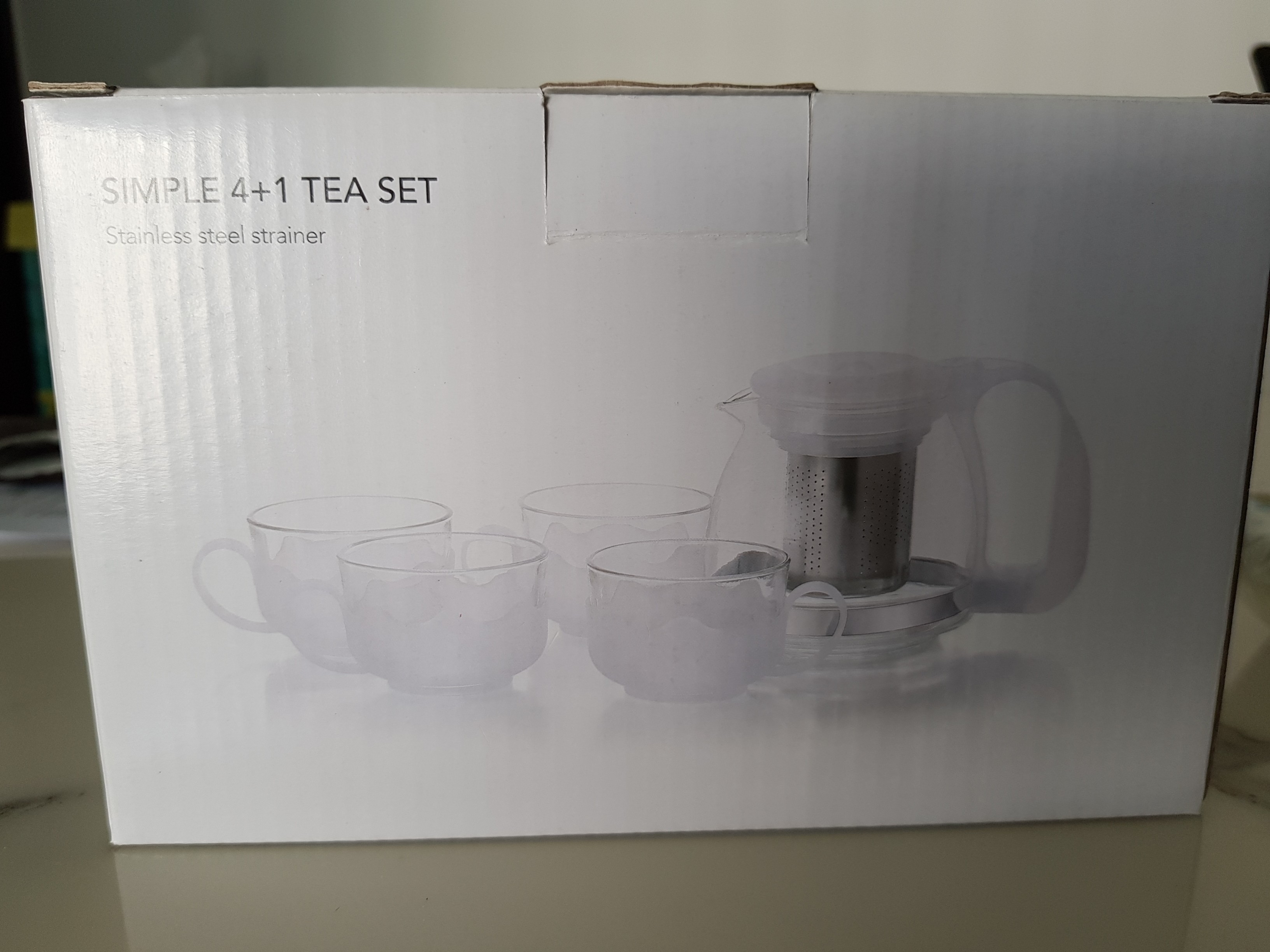 Miniso Simple 4+1 Tea Set, Furniture & Home Living, Kitchenware
