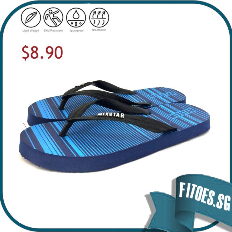 Mixstar Rubber Slippers Blue Men s Fashion Footwear Flipflops and Slides on Carousell