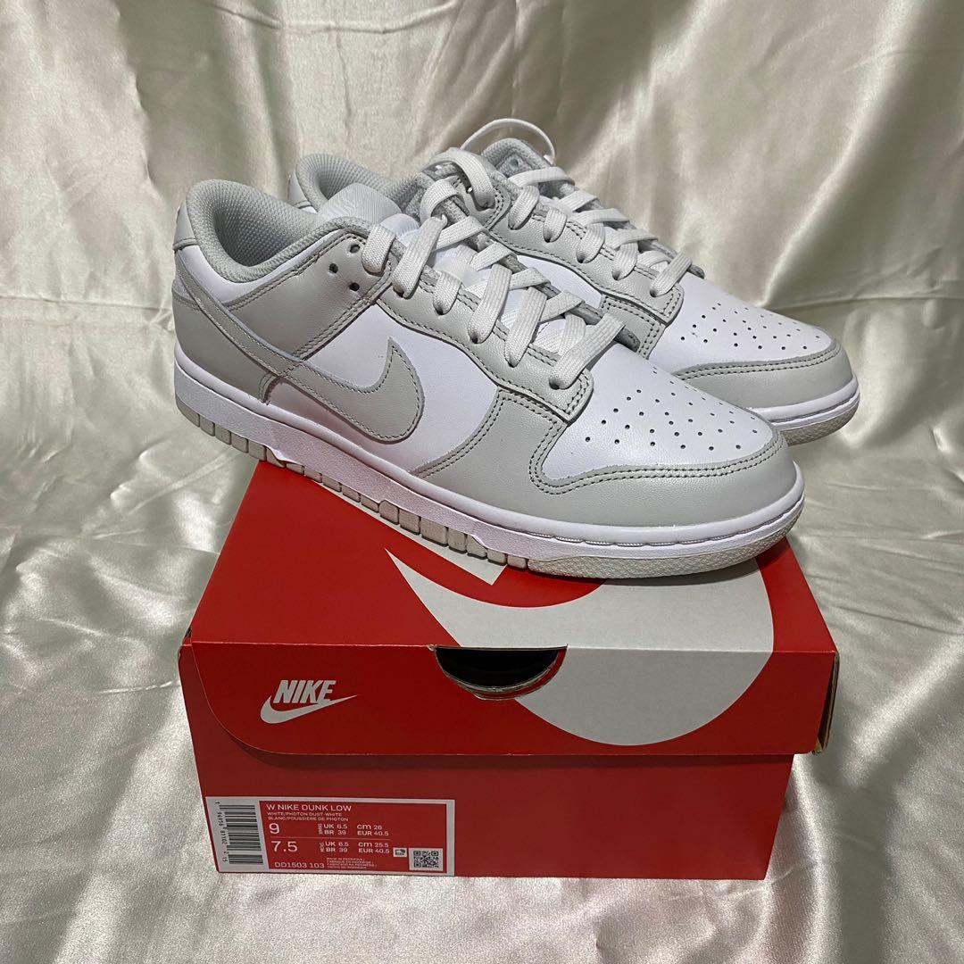 Nike Dunk Low Photon DustWhite, Women's Fashion, Footwear, Sneakers on