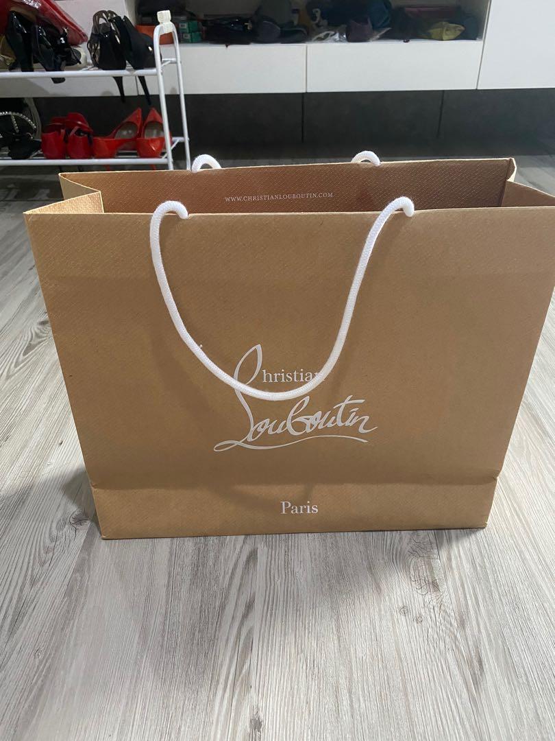 Louboutin discount paper bag