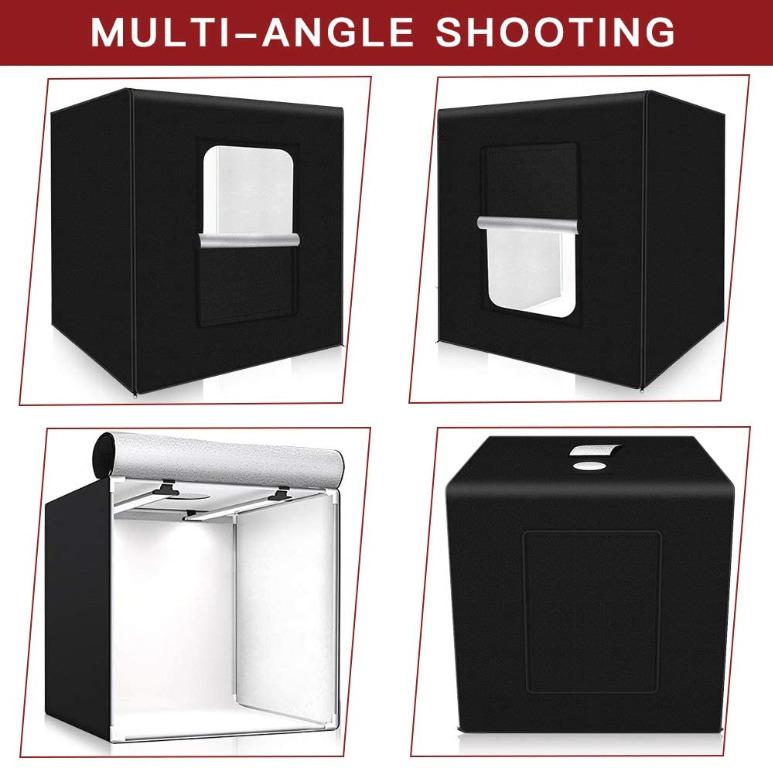Photo Box, SAMTIAN Photo Light Box 32x32x32 Inches 126 LED Light Photo