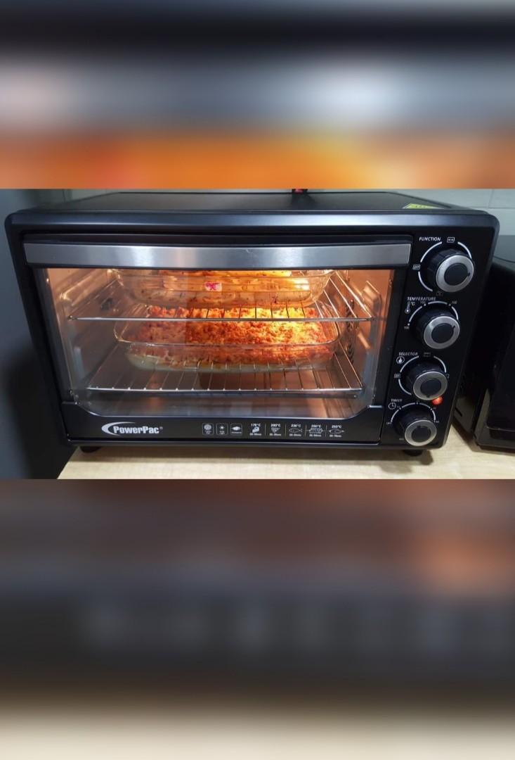 Electric Oven 30L with Rotisserie & Convection Functions, 1 Trays & Wi -  PowerPacSG