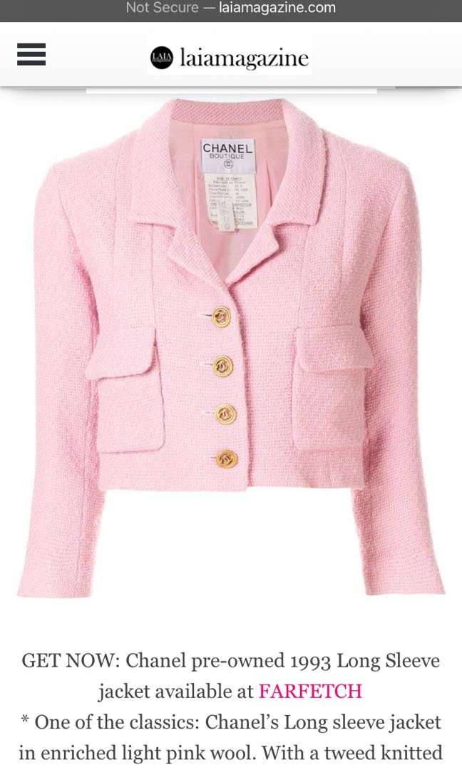 Chia sẻ với hơn 60 về chanel tweed jacket pink mới nhất  cdgdbentreeduvn