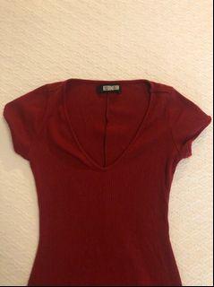 Reformation Ribbed T shirt