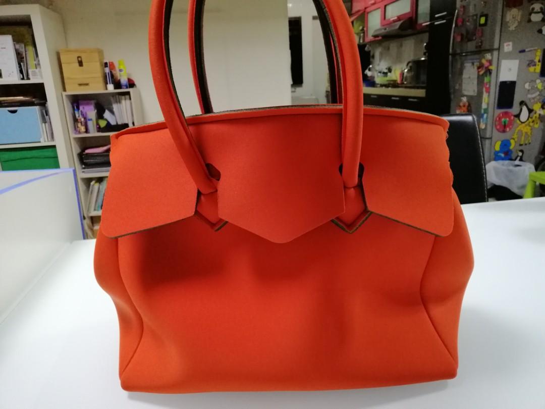Save My Bag Orange tote Luxury Bags Wallets on Carousell