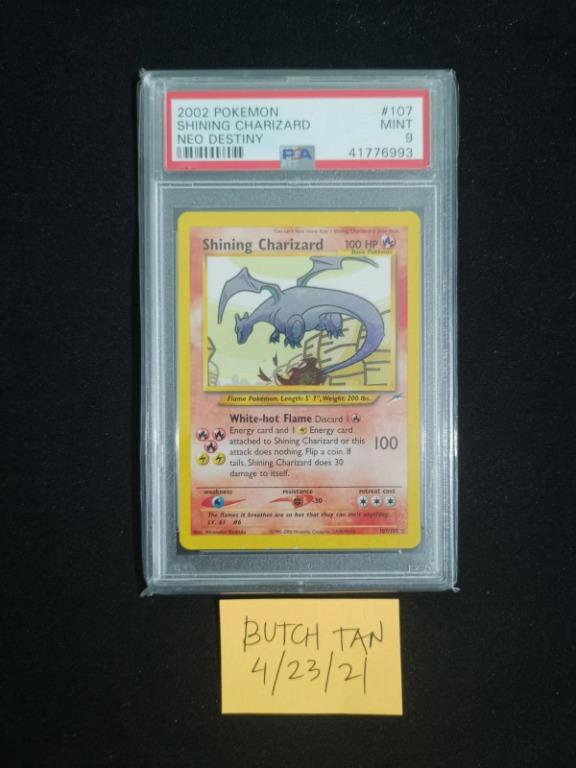 Shining Charizard Neo Destiny 2002 PSA 9 POKEMON (Category: Graded Singles) located in Manila. Submitted by first.choice (Listing ID 1083276623, Image 1). Description: Payment: GCASH or Bank Transfer. Delivery: Grab/Lalamove OR LBC for provinces Location: San Miguel Manila and Quezon City..