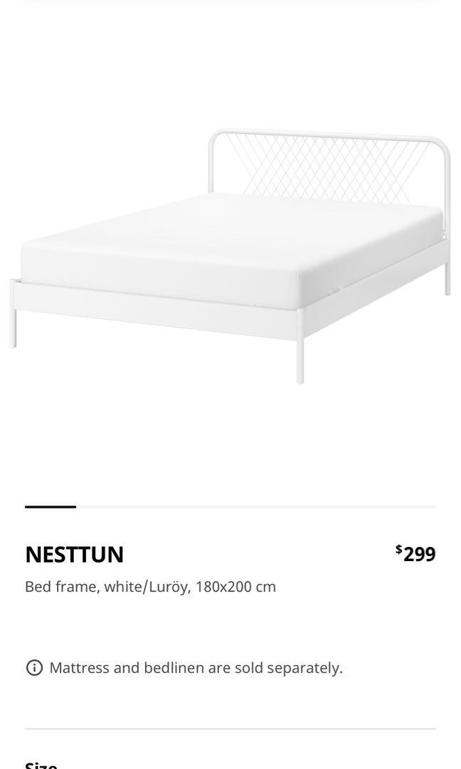 Like new! Super King double bed frame and pocket sprung latex mattress