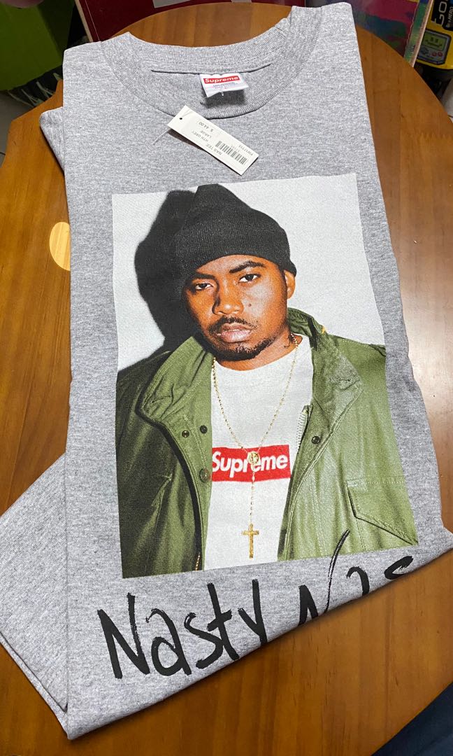 Supreme Nas Tee(Original), Men's Fashion, Watches & Accessories