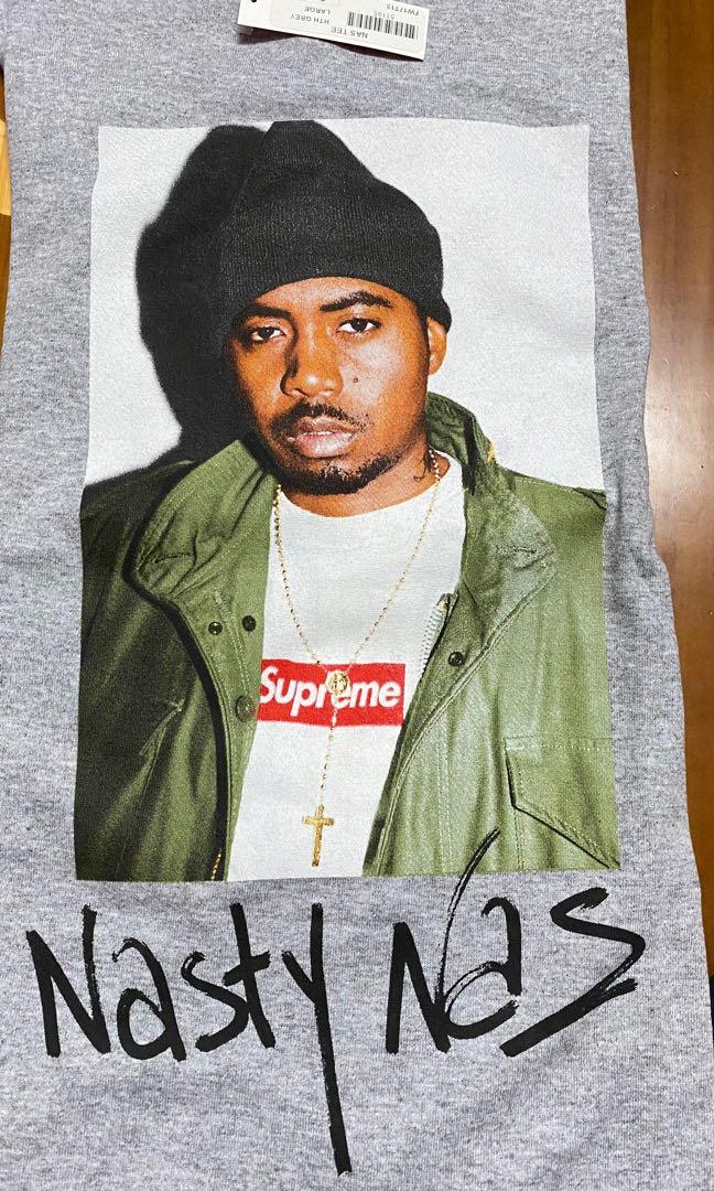 Supreme Nas Tee(Original), Men's Fashion, Watches & Accessories