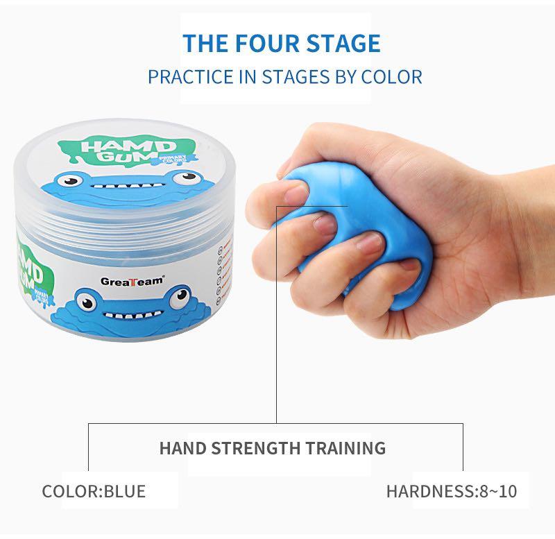 Therapy Putty Hand Gum Exercise Training Kekuatan Tangan Jari Rehab