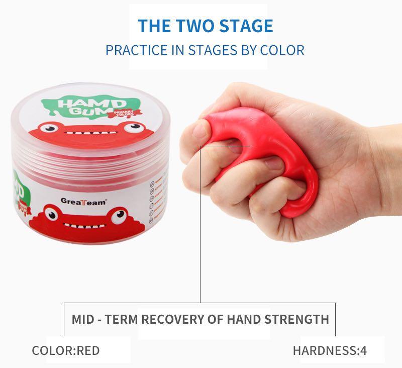 Therapy Putty Hand Gum Exercise Training Kekuatan Tangan Jari Rehab