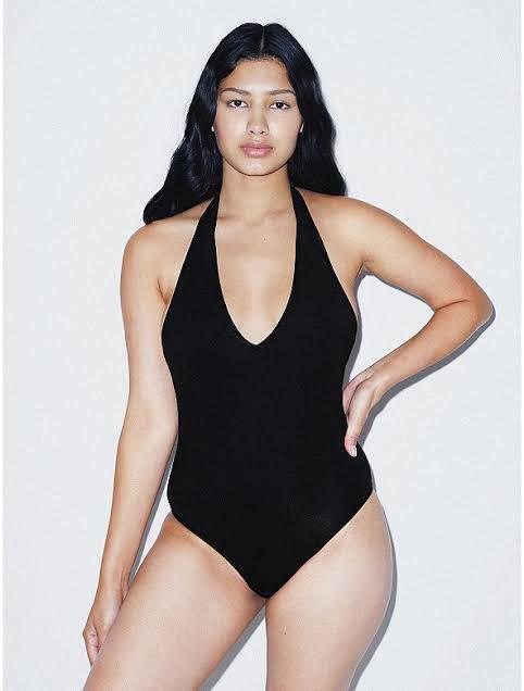 Halter top bodysuit outlet