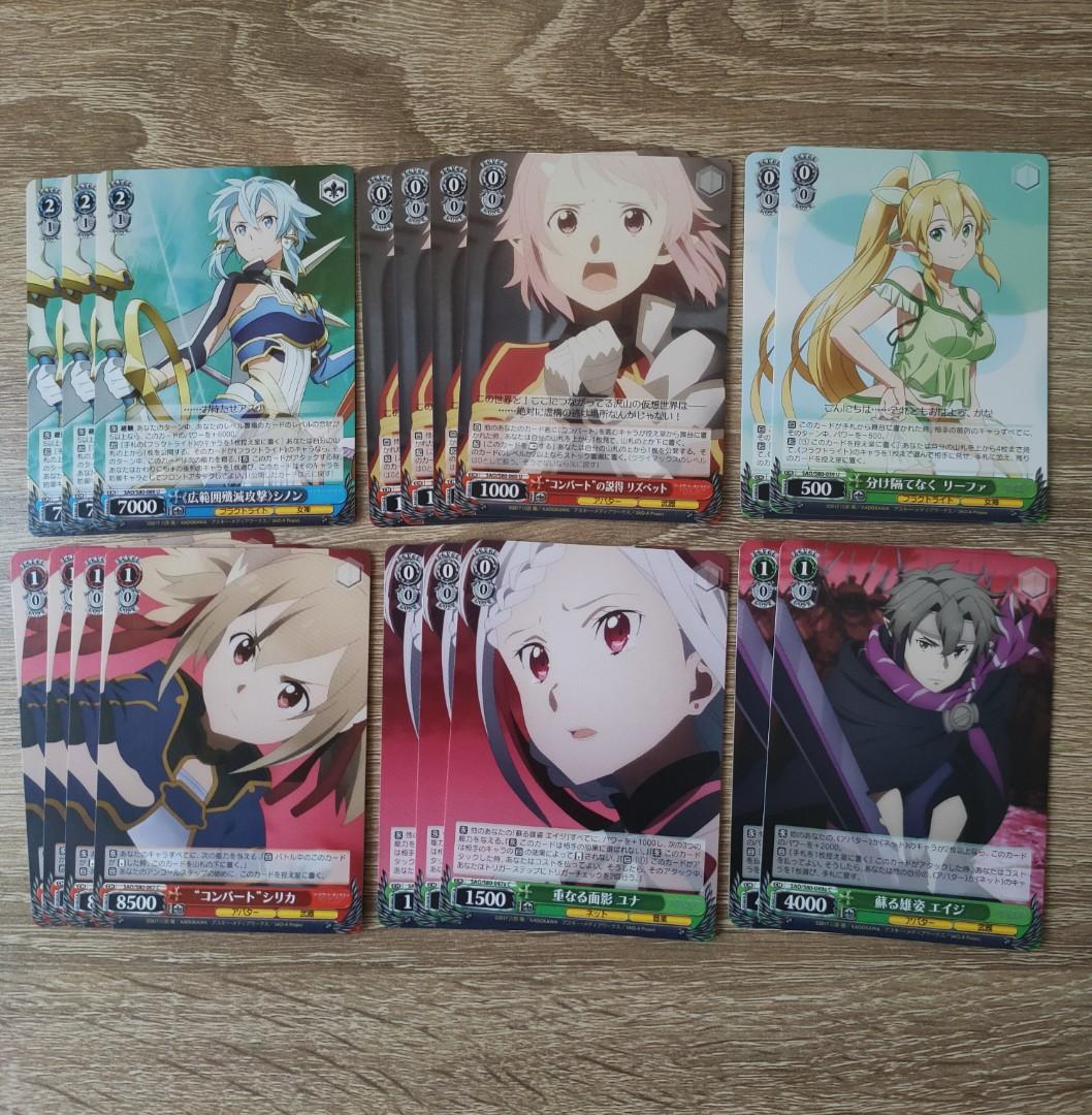 Weiss Shcwarz Sao S80 Cards Toys Games Board Games Cards On Carousell