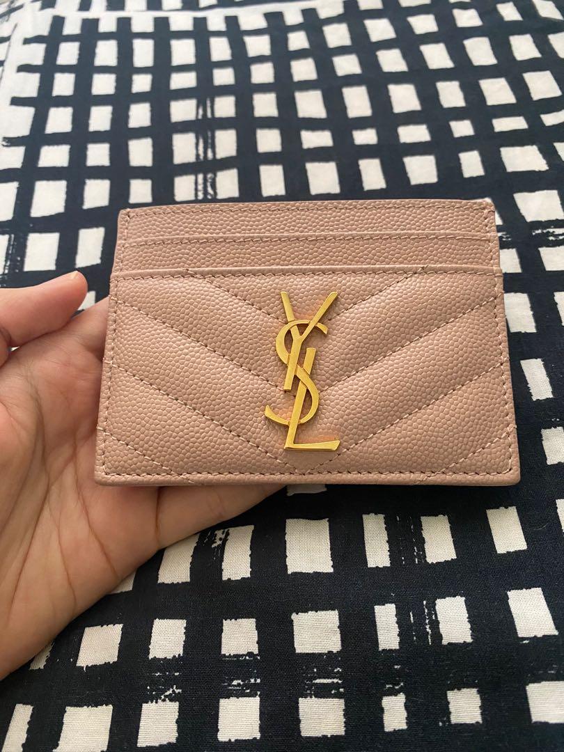 SAINT LAURENT CARD HOLDER (GOLD)