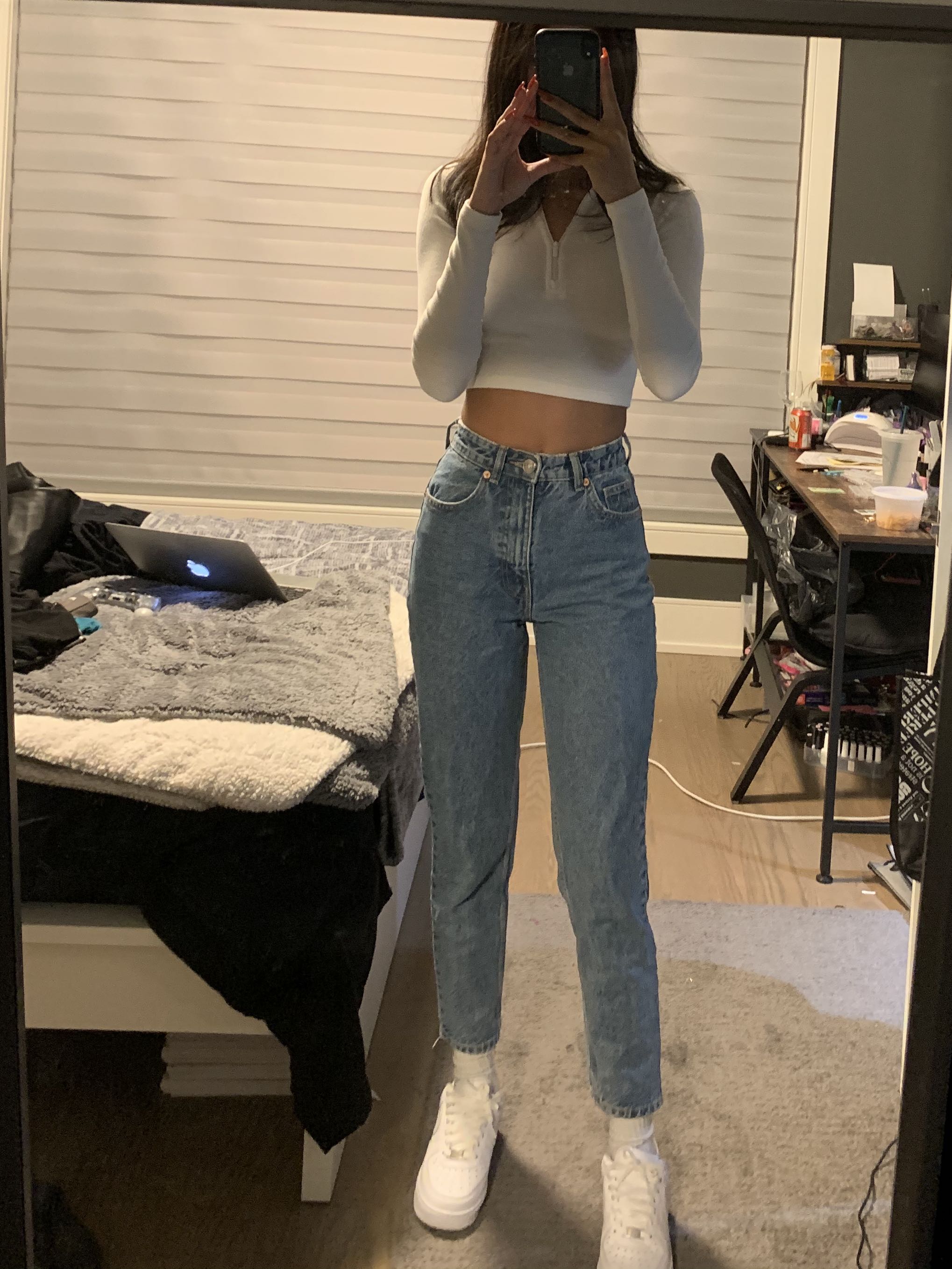 Zara light wash mom jeans Women s Fashion Clothes on Carousell
