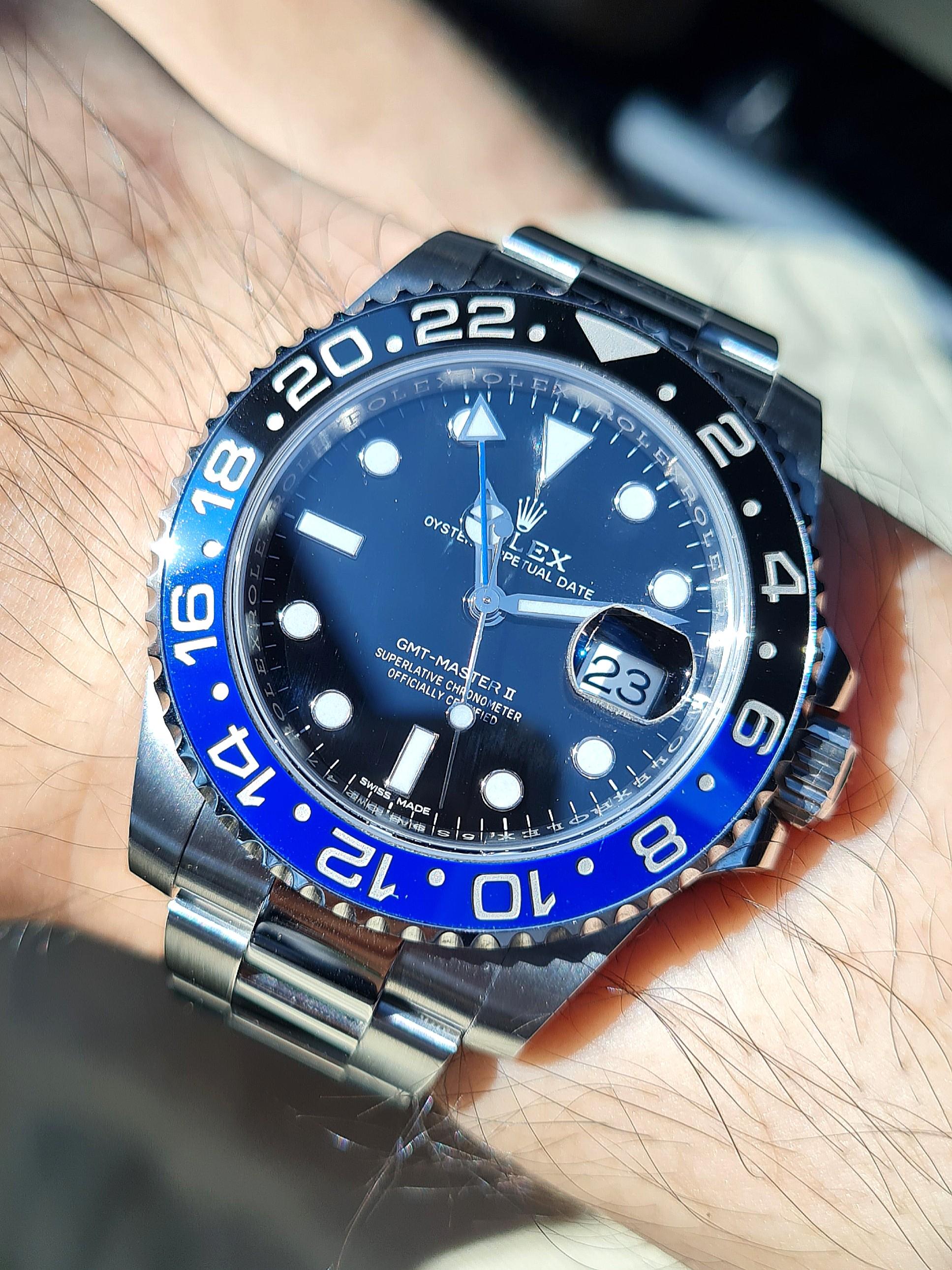 2018 Rolex Gmt Master 2 Batman 116710blnr n daytona submariner hulk