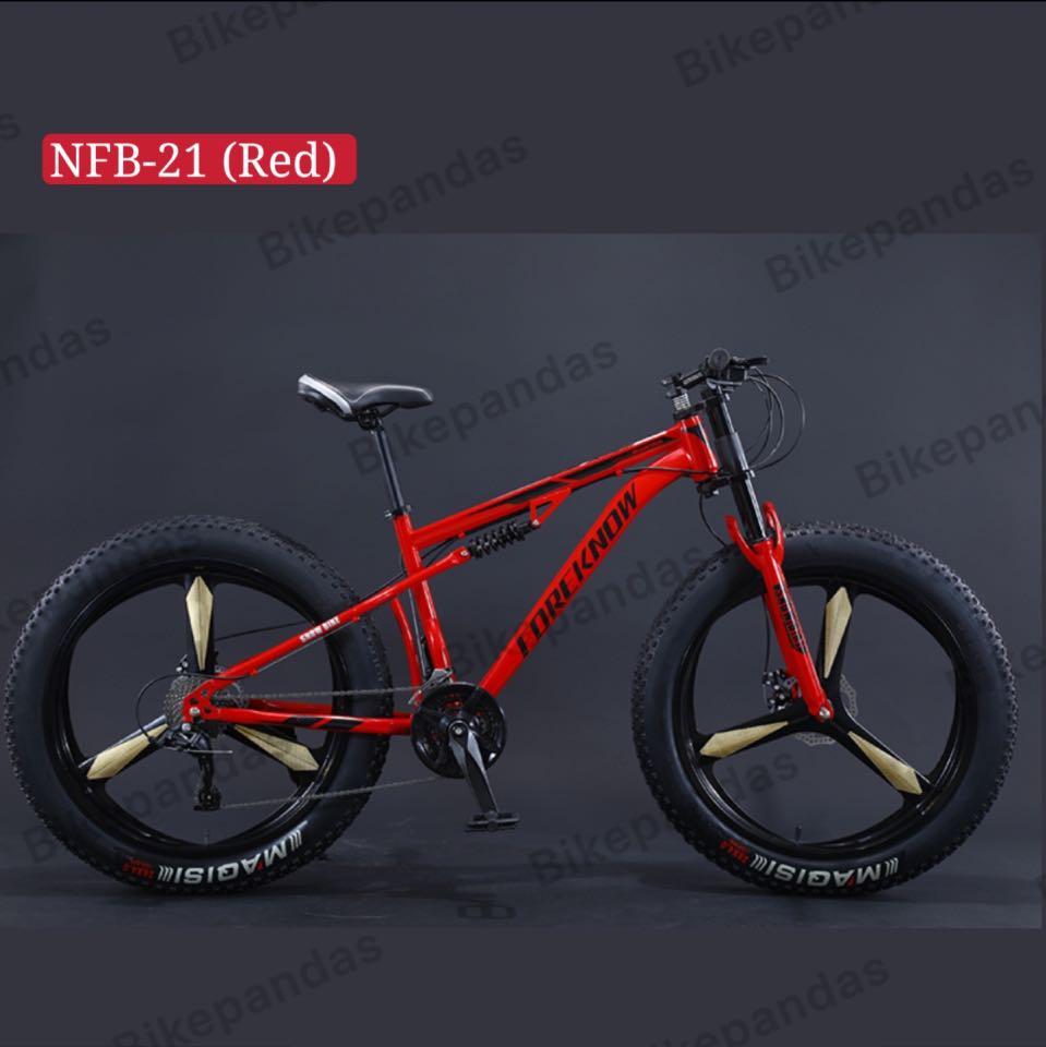 2021 3 5 spokes Fat Bike Full Suspension Foreknow 21 Speed