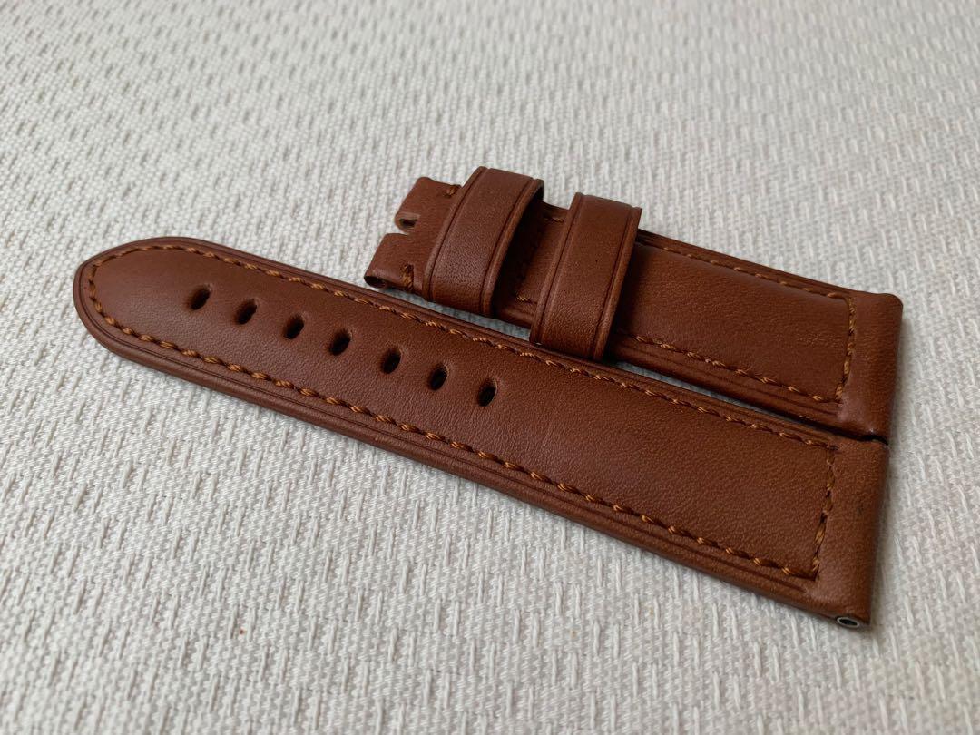 Leather watch strap 24MM Aftermarket Panerai Assolutamente Crazy