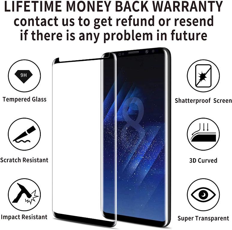 4youquality [3-Pack] Samsung Galaxy S8 Screen Protector ...
