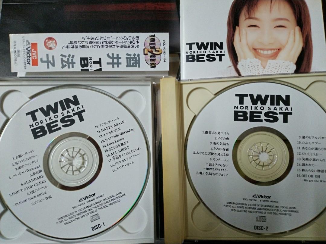 日版中古CD 酒井法子Noriko Sakai Twin Best 全35曲1995年舊版, 興趣及 