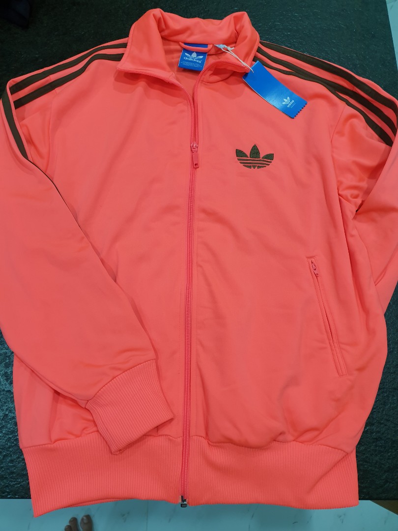 neon orange adidas jacket