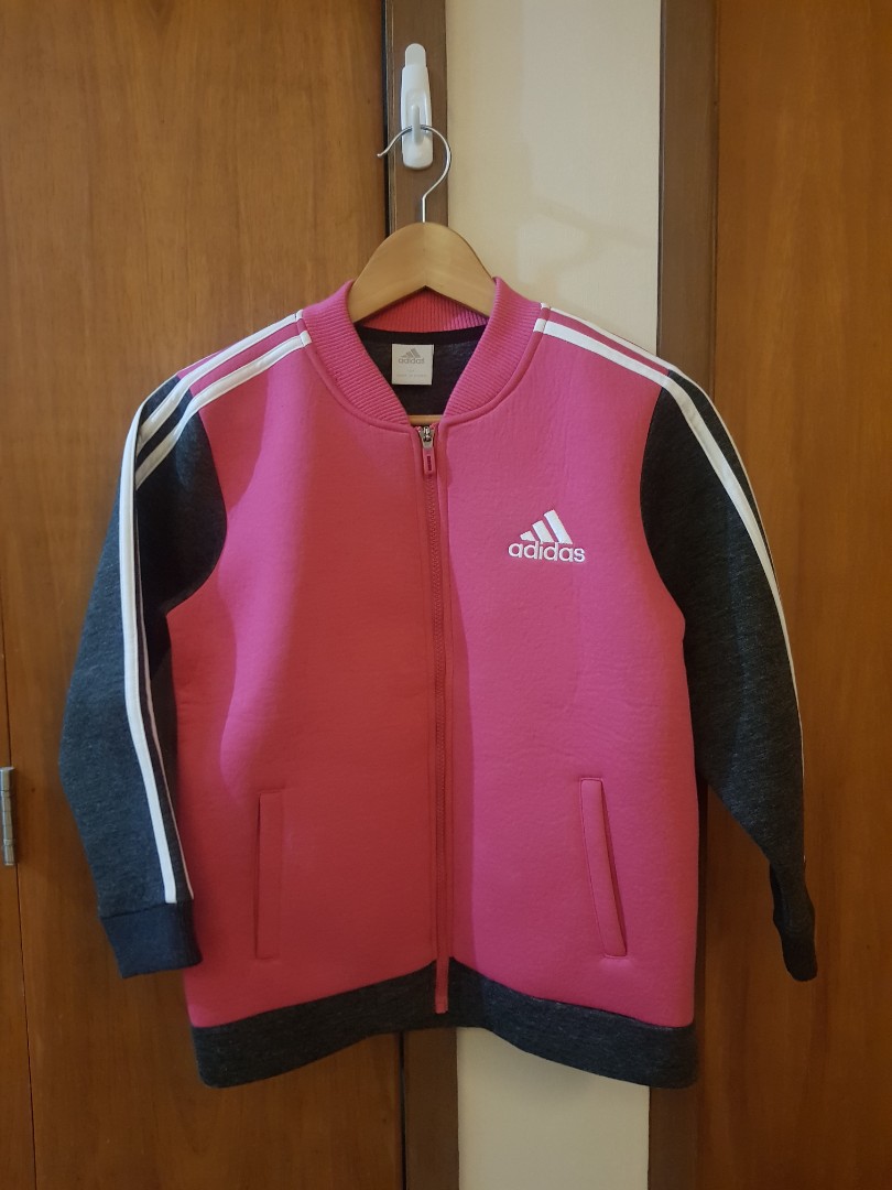Adidas Pink Jacket, Women's Fashion, Activewear on Carousell