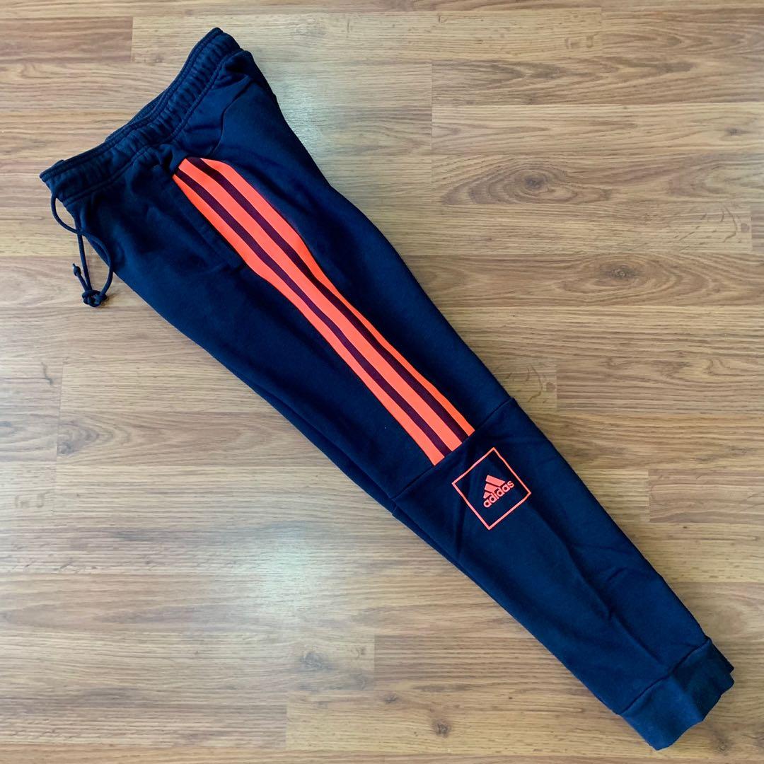 Adidas 3 stripe online joggers navy