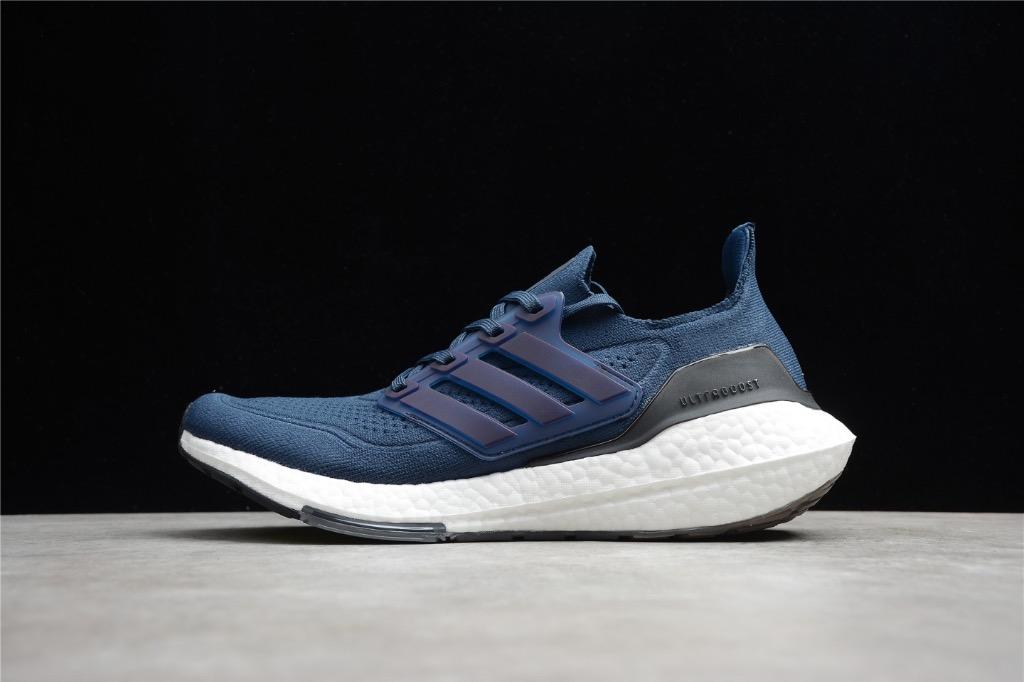 Adidas UltraBoost 21 blue running shoes for men and women Euro 36 45 Men s Fashion Footwear Sneakers on Carousell