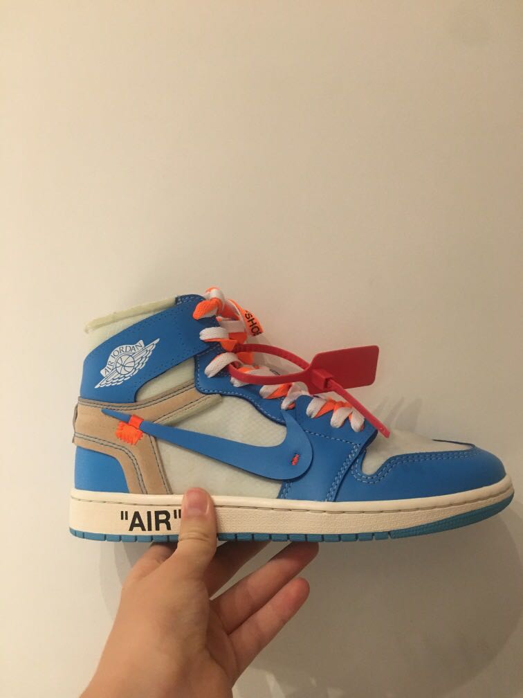 Air Jordan 1 UNC off white, Men's 