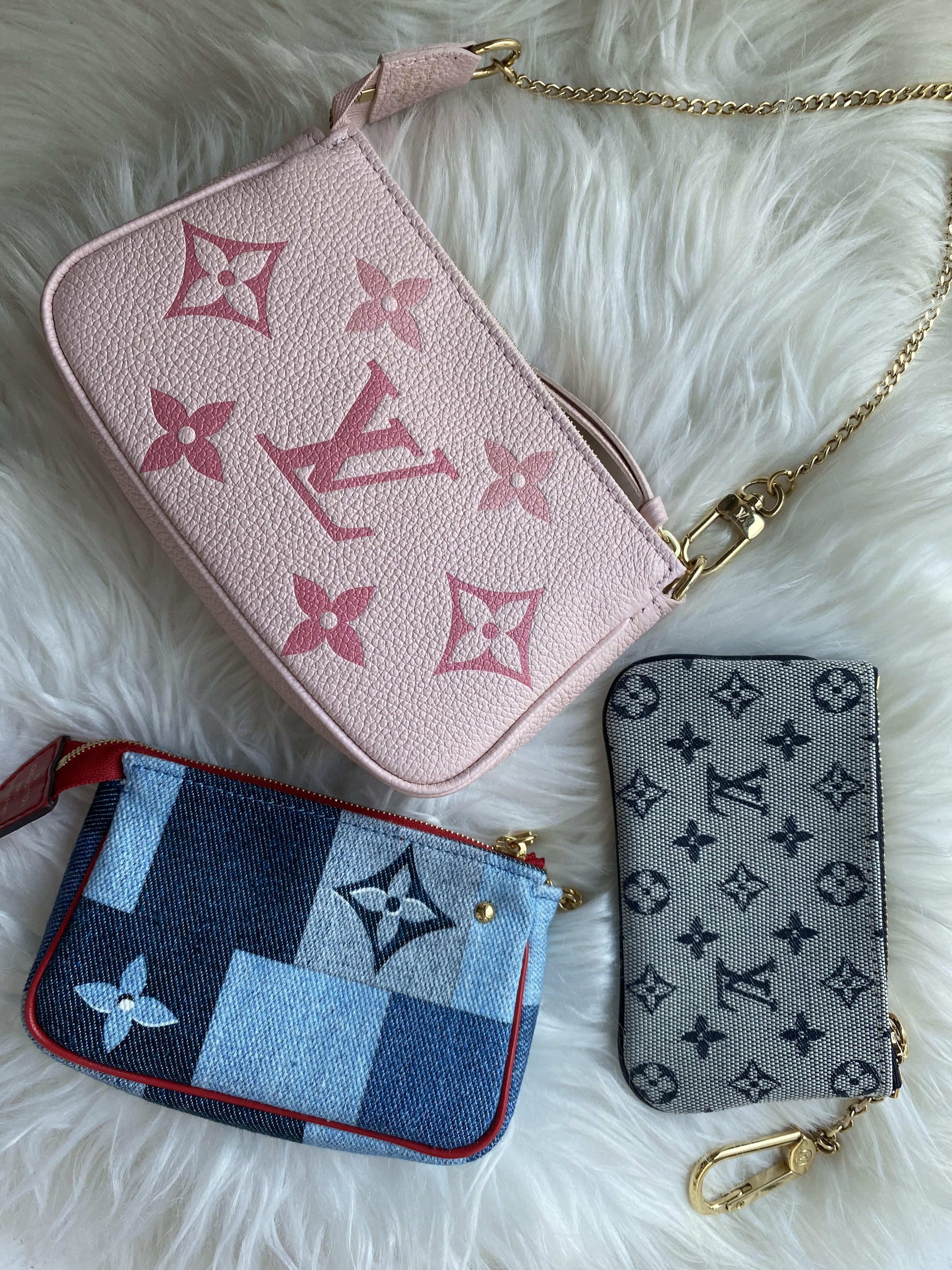 LV Mini Pochette Pink , by the pool, Luxury, Bags & Wallets on Carousell