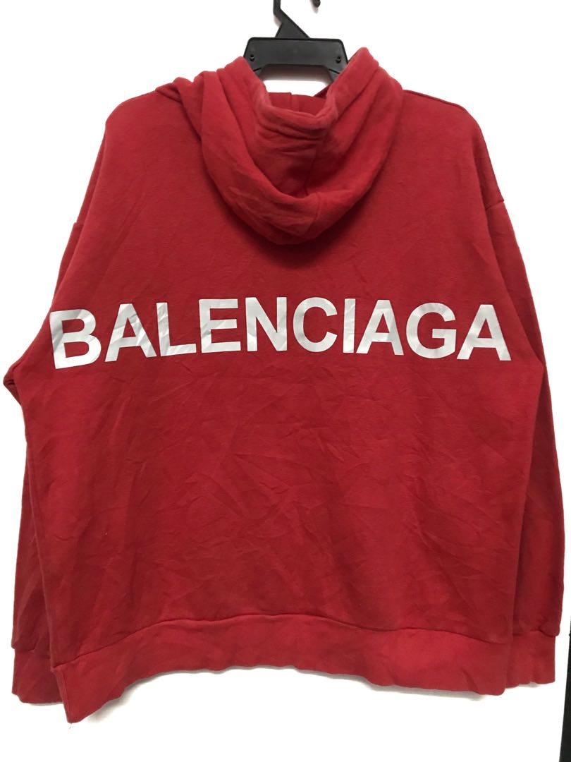 balenciaga big logo hoodie