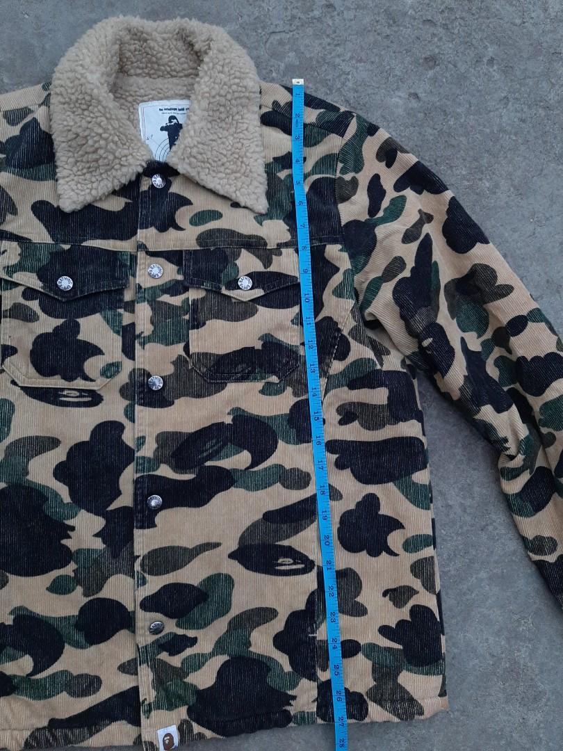 Bape corduroy sherpa, Men's Fashion, Coats, Jackets and Outerwear on  Carousell