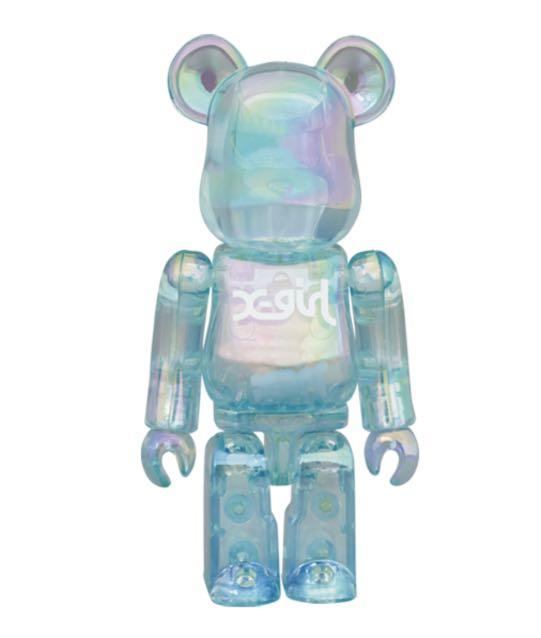 Bearbrick X-girl Blue 100% & 400% Set