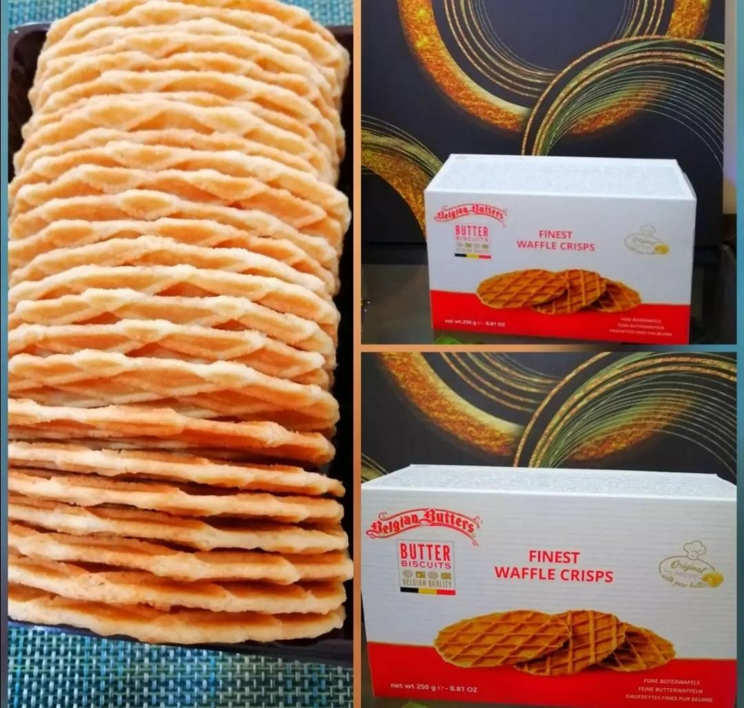 Belgian Waffle Biscuit, Food & Drinks, Packaged & Instant Food on Carousell